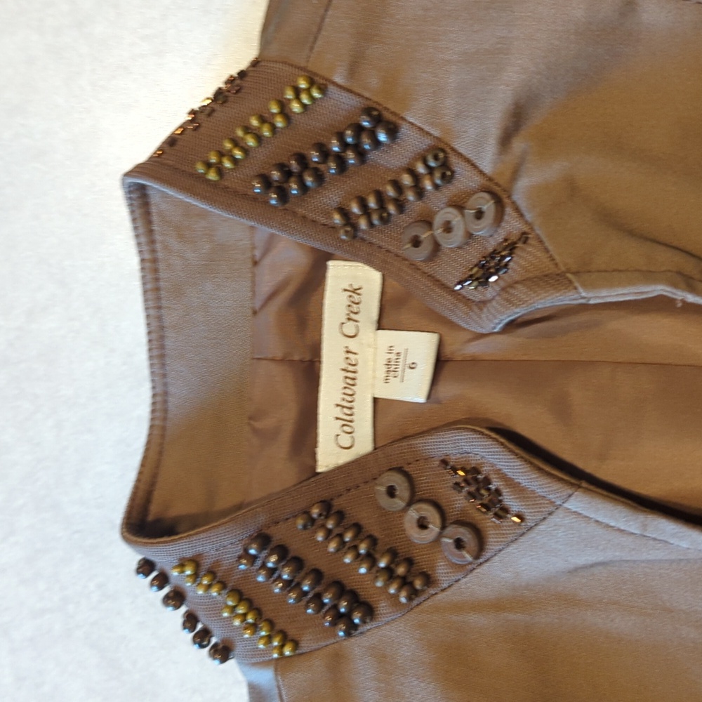 Coldwater Creek Bead Detailed Jacket